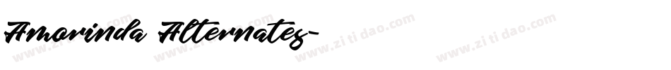 Amorinda Alternates字体转换